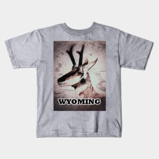 Wyoming Pronghorn Antelope Kids T-Shirt